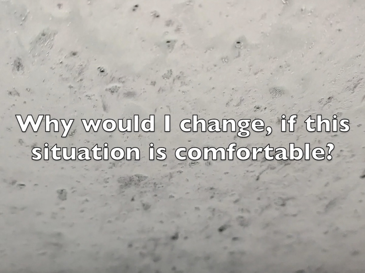 Wash Wash: Video Wash Wash: a car moves through a carwash as questions posed by the
                        artist's peers appear on screen.
